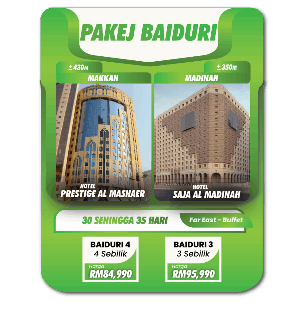 pakej haji baiduri 2026 Pakej Haji Terbaik di Malaysia 2025